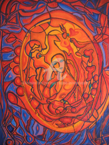 Peinture intitulée "Mystère" par Jean-Marc Chapelet (jeanmarchapelet), Œuvre d'art originale, Huile