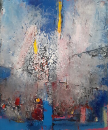 Abstraction lyrifique Peinture intitulée "Abstraction lyrifiq…" par Jeanmarchapelet, Œuvre d'art originale, Huile
