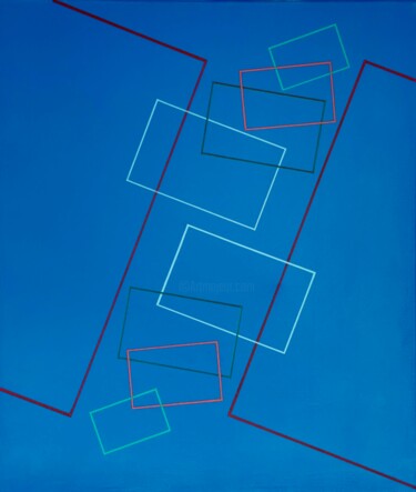 Peinture intitulée "Symétries brisées I" par Jean-Marc Gardeux, Œuvre d'art originale, Acrylique