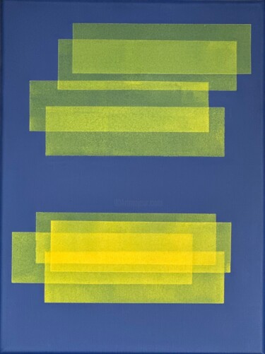 Картина под названием "The blues of the ye…" - Jean-Marc Gardeux, Подлинное произведение искусства, Акрил