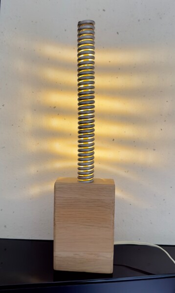 Design intitulée "La bougie "Masselin"" par Jean-Marc Gardeux, Œuvre d'art originale, Luminaire