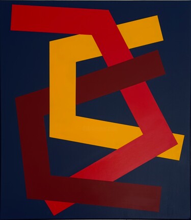 Картина под названием "Intrications I" - Jean-Marc Gardeux, Подлинное произведение искусства, Акрил