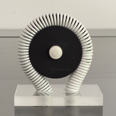 Sculpture titled "Ying Yiang Oculus" by Jean-Marc Gardeux, Original Artwork, Stainless Steel