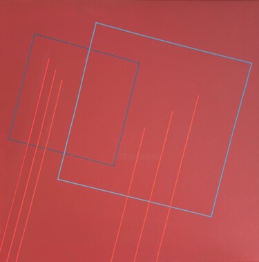 Pintura intitulada "Squares and lines i…" por Jean-Marc Gardeux, Obras de arte originais, Acrílico