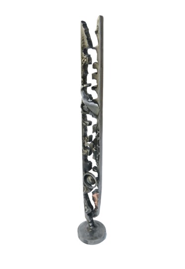 Sculpture titled "FUSION" by Jean-Marc Martinez, Original Artwork, Metals