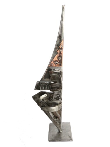 Sculpture titled "ETNA" by Jean-Marc Martinez, Original Artwork, Metals