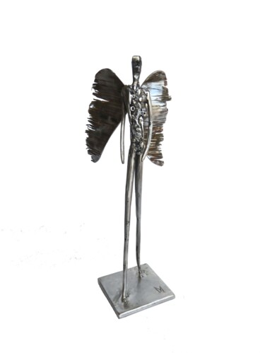 Sculpture titled "ANGE" by Jean-Marc Martinez, Original Artwork, Metals