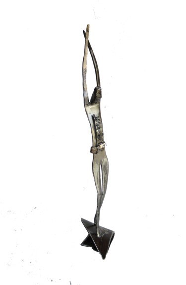 Sculptuur getiteld "DECONTRACTE" door Jean-Marc Martinez, Origineel Kunstwerk, Metalen