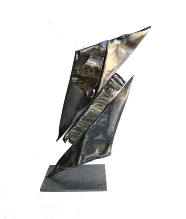 Sculpture titled "INERTIE" by Jean-Marc Martinez, Original Artwork, Metals