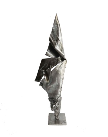 Sculpture titled "DÉCHIRURE" by Jean-Marc Martinez, Original Artwork, Metals