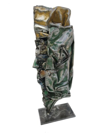 Skulptur mit dem Titel "PILE" von Jean-Marc Martinez, Original-Kunstwerk, Metalle