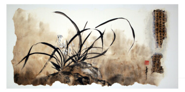 Картина под названием "orchidées oubliées" - Jean-Marc Moschetti (encre-zen), Подлинное произведение искусства, Чернила Уста…