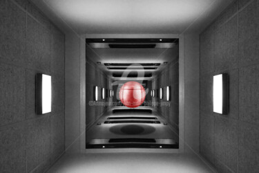 Photographie intitulée "THE RED BALL" par Jean-Marc Philippe (Jimpy), Œuvre d'art originale, Photographie numérique