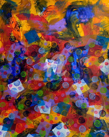 Peinture intitulée "BOUILLONNEMENTS" par Jean-Marc Philippe (Jimpy), Œuvre d'art originale, Acrylique