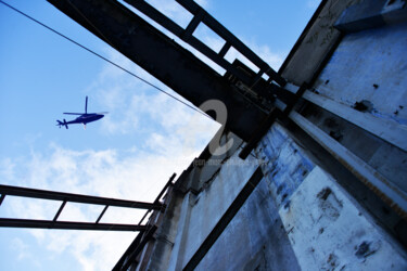 Photographie intitulée "FLIGHT IN BLUE 2" par Jean-Marc Philippe (Jimpy), Œuvre d'art originale, Photographie numérique