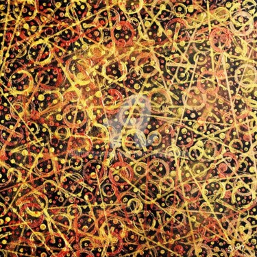 Malerei mit dem Titel "GALAXIE XIII" von Jean-Marc Philippe (Jimpy), Original-Kunstwerk, Acryl