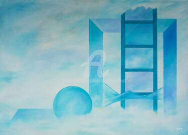 Картина под названием "MIRAGE" - Jean-Marc Philippe (Jimpy), Подлинное произведение искусства, Масло