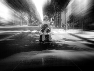Photography titled "LA FILLE EN SCOOTER" by Jean-Marc Philippe (Jimpy), Original Artwork, Digital Photography