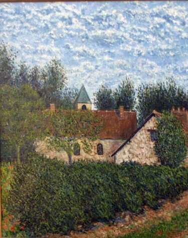Painting titled "LE PIGEONNIER" by Jean-Marc Serieys, Original Artwork