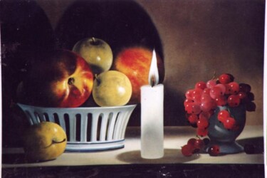 Peinture intitulée "A la lueur de la bo…" par Jean-Marie Bardyn, Œuvre d'art originale