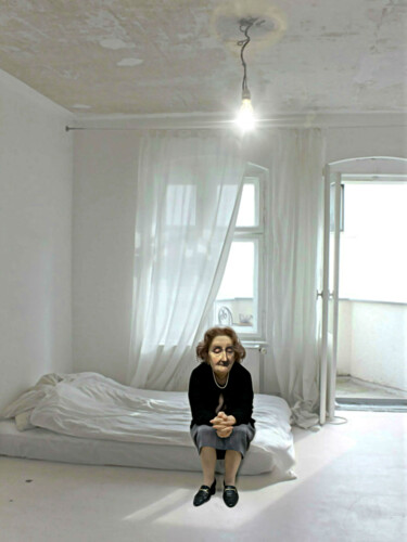 Digitale Kunst mit dem Titel "Madame Danek" von Jean-Marie Gitard (Mr STRANGE), Original-Kunstwerk, Fotomontage