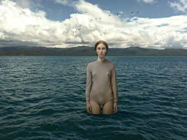 Arte digitale intitolato "LOUISA" da Jean-Marie Gitard (Mr STRANGE), Opera d'arte originale, Fotomontaggio