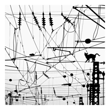 Digitale Kunst getiteld "The Power Station" door Jean-Marie Gitard (Mr STRANGE), Origineel Kunstwerk, Digitale collage