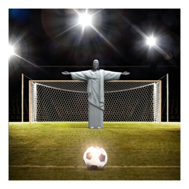 Arte digital titulada "The Penalty" por Jean-Marie Gitard (Mr STRANGE), Obra de arte original, Collages digitales