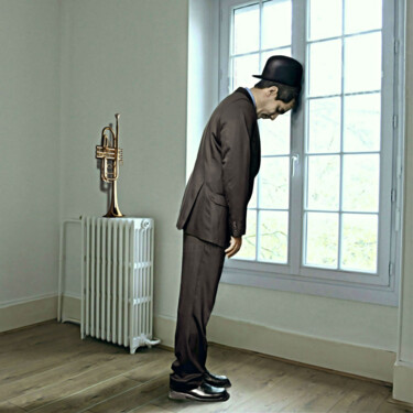 Arte digitale intitolato "The Trumpeter" da Jean-Marie Gitard (Mr STRANGE), Opera d'arte originale, Fotomontaggio Montato su…
