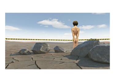 Digitale Kunst mit dem Titel "Forbiden Planet" von Jean-Marie Gitard (Mr STRANGE), Original-Kunstwerk, Digitale Collage