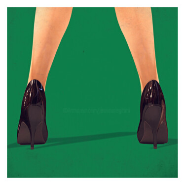 Digital Arts titled "Sexy Shoes I" by Jean-Marie Gitard (Mr STRANGE), Original Artwork, Digital Collage