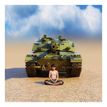 Digitale Kunst mit dem Titel "Karma" von Jean-Marie Gitard (Mr STRANGE), Original-Kunstwerk, Digitale Collage