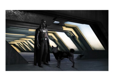 "Darth Vader's Dog" başlıklı Dijital Sanat Jean-Marie Gitard (Mr STRANGE) tarafından, Orijinal sanat, Dijital Kolaj