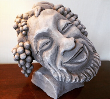 Sculptuur getiteld "Bacchus" door Jean-Marie Gleizes, Origineel Kunstwerk, Klei