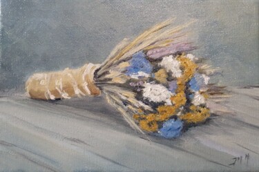 Peinture intitulée "fleurs-sechees.jpg" par Jean-Marie Nicol, Œuvre d'art originale, Huile
