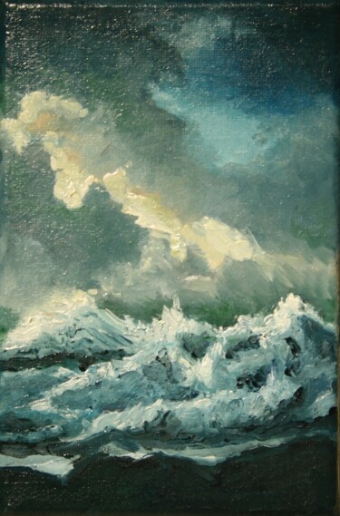 Peinture intitulée "orage.jpg" par Jean-Marie Nicol, Œuvre d'art originale, Huile