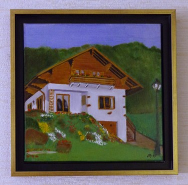 Painting titled "Le bercail" by Jean-Marie Reynaud (jmry), Original Artwork
