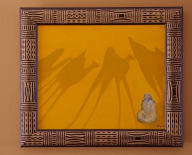 Painting titled "Le désert" by Jean-Marie Reynaud (jmry), Original Artwork