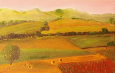 Schilderij getiteld "Paysage de Toscane" door Jean-Marie Reynaud (jmry), Origineel Kunstwerk