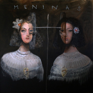 Peinture intitulée "Meninas" par Jean-Marie Salanié, Œuvre d'art originale, Acrylique