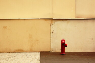 Photographie intitulée "Rouge Montreuil" par Jean-Marie Virat, Œuvre d'art originale, Photographie numérique