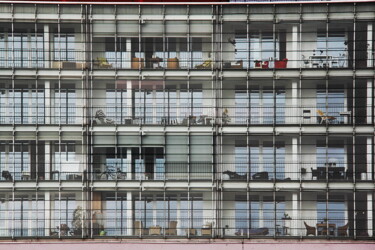 Фотография под названием "Façade à Hambourg" - Jean-Marie Virat, Подлинное произведение искусства, Цифровая фотография