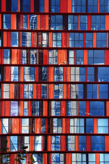 Photography titled "Red & Blue, Rotterd…" by Jean-Marie Virat, Original Artwork, Digital Photography