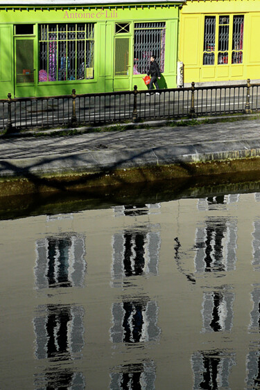 Fotografie getiteld "Canal vert" door Jean-Marie Virat, Origineel Kunstwerk, Digitale fotografie