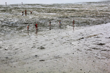 Photographie intitulée "Marée basse, Saint-…" par Jean-Marie Virat, Œuvre d'art originale, Photographie numérique