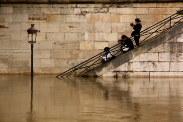 Fotografia intitulada "escalier #1" por Jean-Marie Virat, Obras de arte originais, Fotografia digital