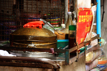 Photography titled "street-food bangkok…" by Jean-Marie Virat, Original Artwork, Digital Photography