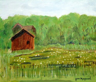 Painting titled "The Lily Pond" by Jean Maynard, Original Artwork