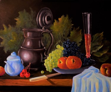 Malarstwo zatytułowany „les fruits” autorstwa Jean Gaborieau, Oryginalna praca