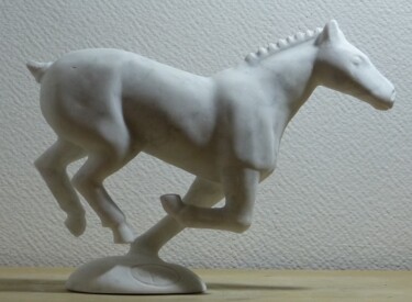 Sculpture titled "Carrara Marble Anim…" by Jean-Michel Garino, Original Artwork, Stone